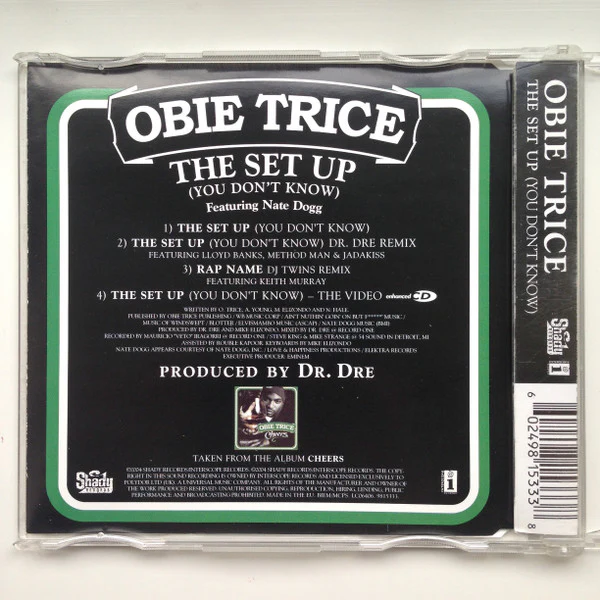 Obie Trice Featuring Nate Dogg - The Set Up (You Don't Know) (CD, Single, Enh) - Image 2