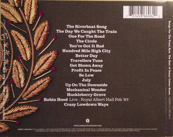 Ocean Colour Scene - Songs For The Front Row (The Best Of Ocean Colour Scene) (CD, Comp) - Image 2