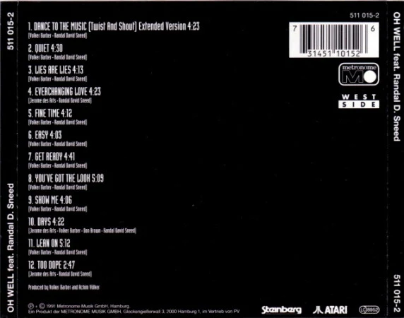 Oh Well Feat. Randal D. Sneed* - Get Ready (CD, Album) - Image 3
