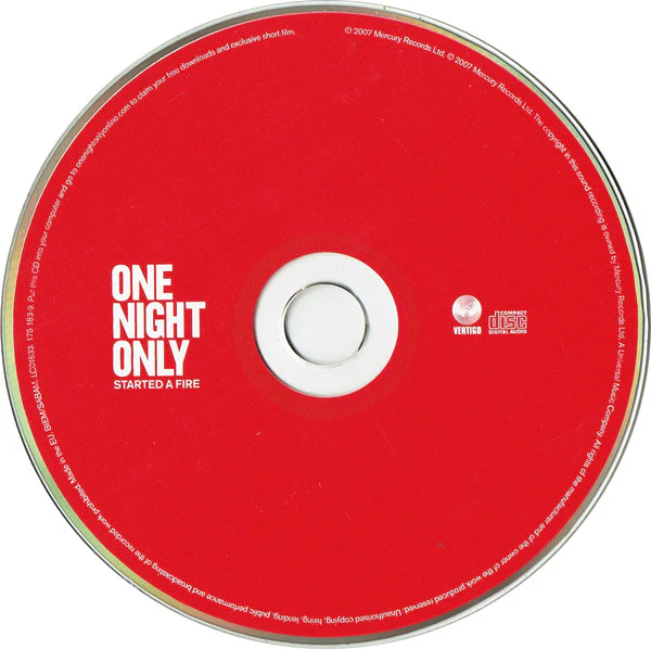 One Night Only - Started A Fire (CD, Album, Enh) - Image 3