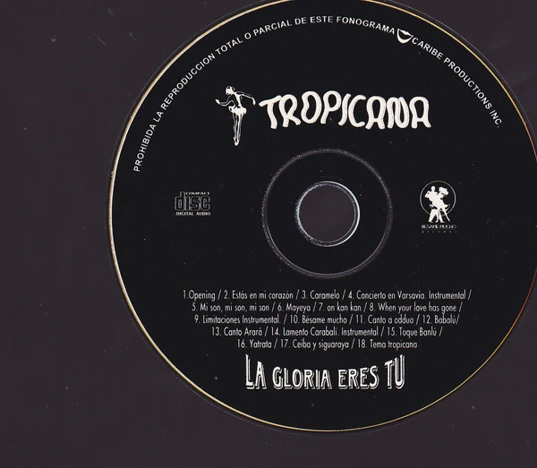 Orquesta de Tropicana - La Gloria Eres Tu (CDr, Album) - Image 3