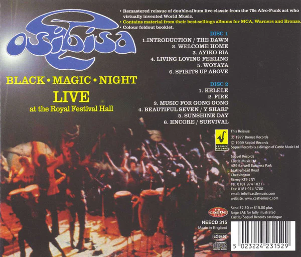 Osibisa - Black Magic Night (2xCD, Album, RE, RM) - Image 2