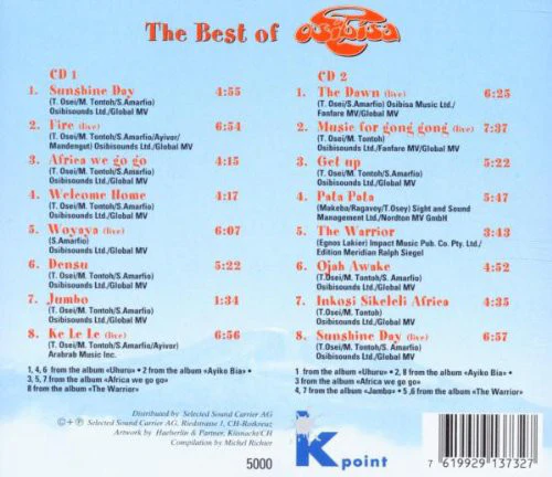 Osibisa - The Best Of (2xCD, Comp) - Image 2