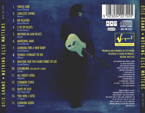 Otis Grand - Nothing Else Matters... (CD, Album) - Image 2