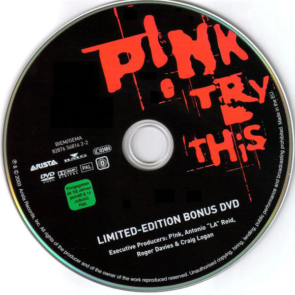 P!NK - Try This (CD, Album, Copy Prot. + DVD-V, Ltd, PAL) - Image 4