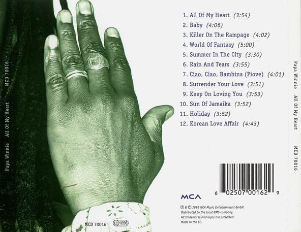 Papa Winnie - All Of My Heart (CD, Album) - Image 2
