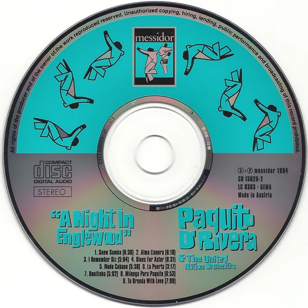 Paquito D'Rivera & The United Nation Orchestra - A Night In Englewood (CD, Album) - Image 3
