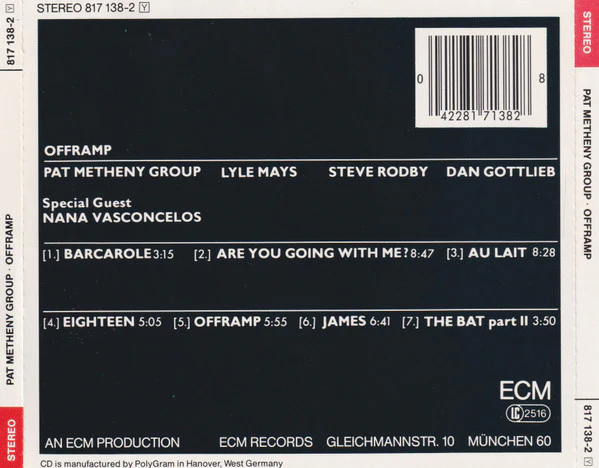 Pat Metheny Group - Offramp (CD, Album, RE) - Image 2