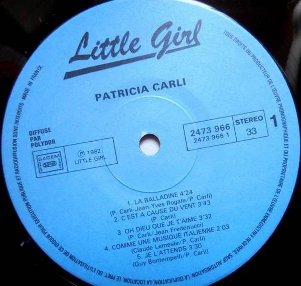 Patricia Carli - La Balladine (LP, Album) - Image 3