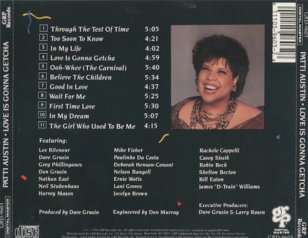 Patti Austin - Love Is Gonna Getcha (CD, Album) - Image 2