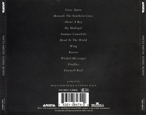 Patti Smith - Gone Again (CD, Album) - Image 2