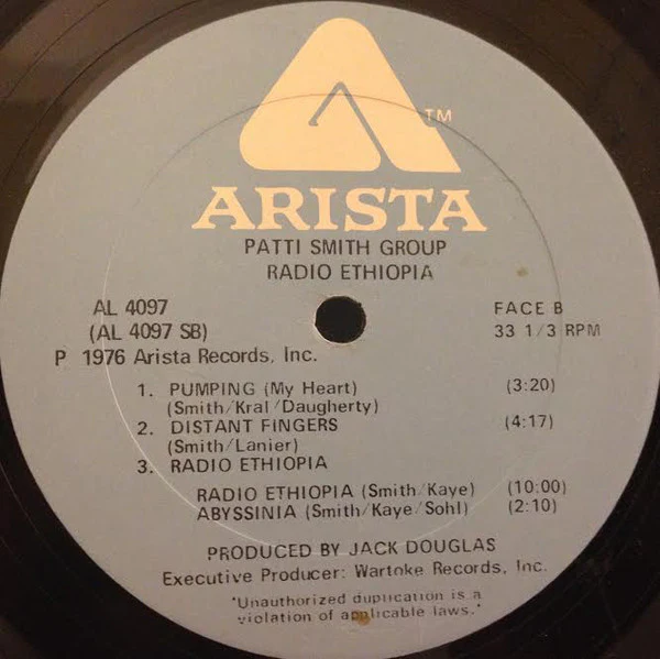 Patti Smith Group - Radio Ethiopia (LP, Album, Pet) - Image 4