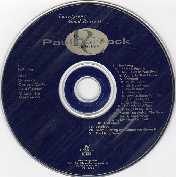 Paul Carrack - Twenty-One Good Reasons: The Paul Carrack Collection (CD, Album, Comp) - Image 3