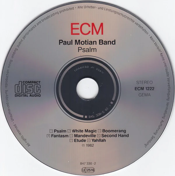 Paul Motian Band - Psalm (CD, Album, RE) - Image 2