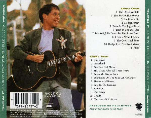 Paul Simon - Paul Simon's Concert In The Park (August 15th, 1991) (2xCD, Album) - Image 3