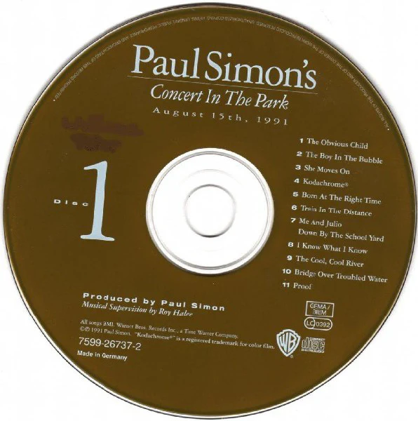 Paul Simon - Paul Simon's Concert In The Park (August 15th, 1991) (2xCD, Album) - Image 4