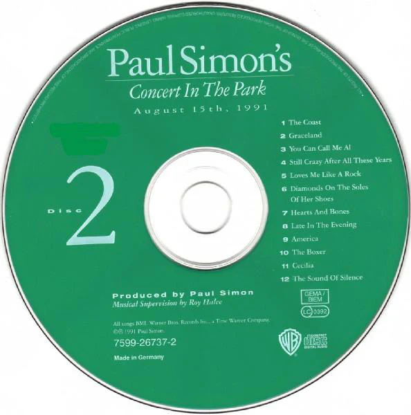 Paul Simon - Paul Simon's Concert In The Park (August 15th, 1991) (2xCD, Album) - Image 5