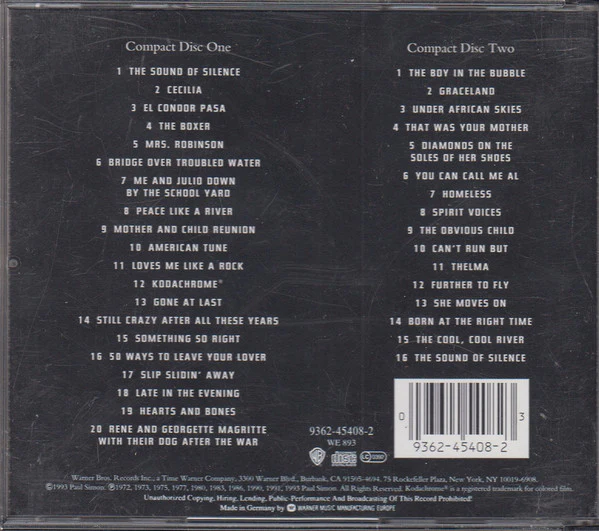 Paul Simon - The Paul Simon Anthology (2xCD, Comp) - Image 3