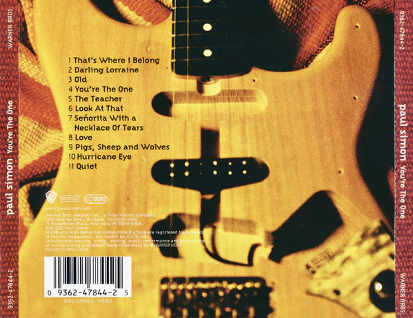 Paul Simon - You're The One (HDCD, Album) - Image 5