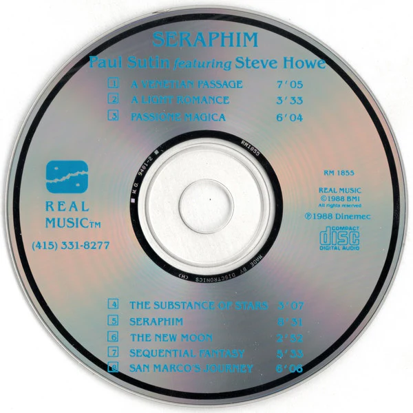 Paul Sutin featuring Steve Howe - Seraphim (CD, Album) - Image 3