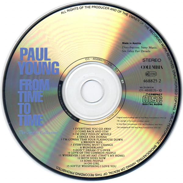 Paul Young - From Time To Time (The Singles Collection) (CD, Comp) - Image 3
