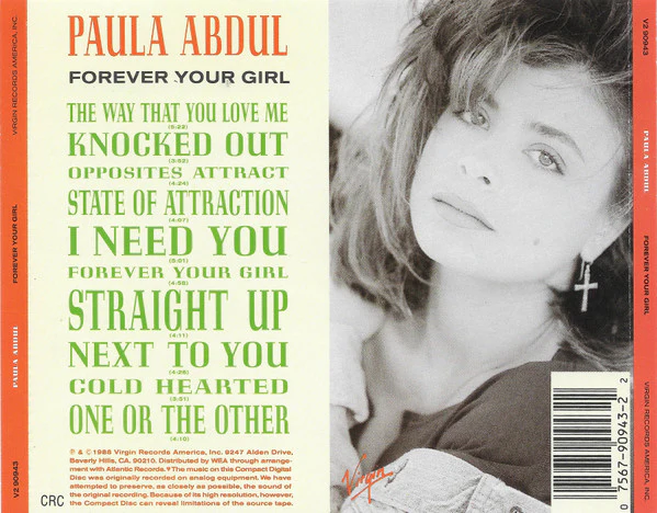 Paula Abdul - Forever Your Girl (CD, Album, Club, CRC) - Image 2