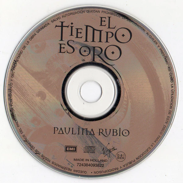 Paulina Rubio - El Tiempo Es Oro  (CD, Album, RE) - Image 4