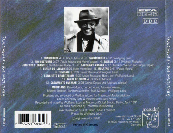 Paulo Moura - Rio Nocturnes (CD, Album) - Image 2