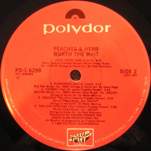 Peaches & Herb - Worth The Wait (LP, Album) - Image 4