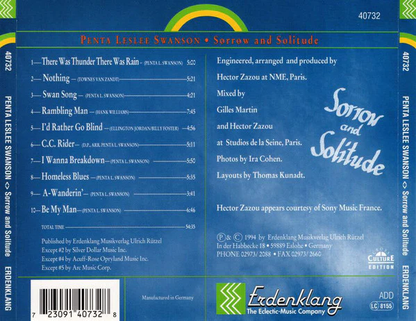 Penta Leslee Swanson - Sorrow And Solitude (CD, Album) - Image 2