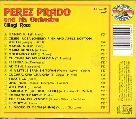 Perez Prado And His Orchestra - Ciliegi Rosa (CD, Comp, RE) - Image 2