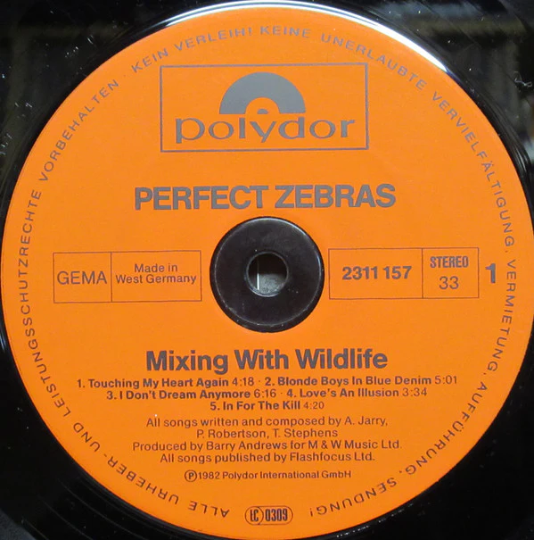 Perfect Zebras - Mixing With Wildlife (LP, Album) - Image 3