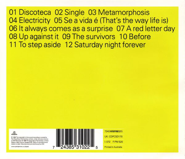Pet Shop Boys - Bilingual (CD, Album) - Image 2