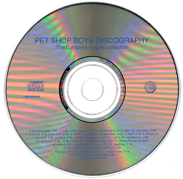 Pet Shop Boys - Discography (The Complete Singles Collection) (CD, Comp, Club, RP) - Image 2