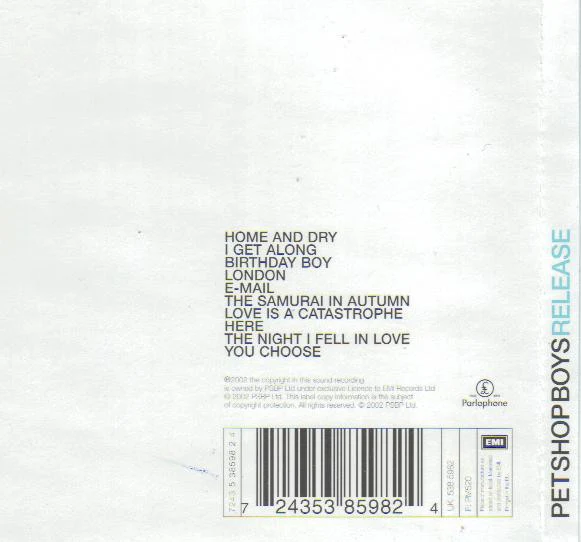 Pet Shop Boys - Release (CD, Album, Ltd, Blu) - Image 4