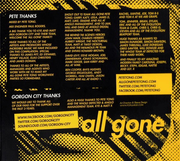 Pete Tong & Gorgon City - All Gone Miami 2015 (2xCD, Comp, Mixed) - Image 4