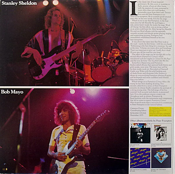 Peter Frampton - Frampton Comes Alive (2xLP, Album, Club, RE) - Image 2