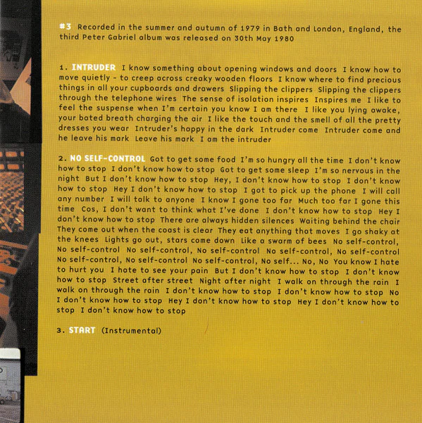 Peter Gabriel - 3 (SACD, Album, RE, RM) - Image 5