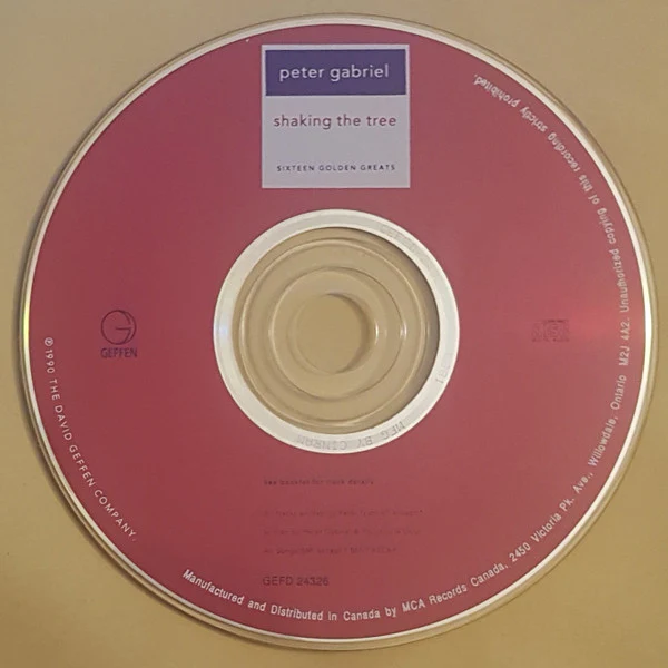 Peter Gabriel - Shaking The Tree (Sixteen Golden Greats) (CD, Comp, RE) - Image 4