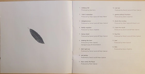 Peter Gabriel - Shaking The Tree (Sixteen Golden Greats) (CD, Comp, RE) - Image 5