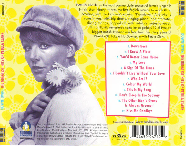 Petula Clark - Downtown: The Greatest Hits Of Petula Clark (CD, Comp, RM) - Image 2