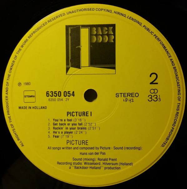 Picture - 1 (LP, Album) - Image 4