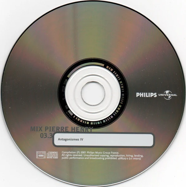 Pierre Henry - Antagonismes IV (CD, Album, RM) - Image 3