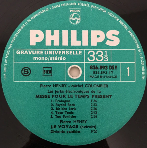 Pierre Henry • Michel Colombier - Les Jerks Électroniques De La Messe Pour Le Temps Présent Et Musiques Concrètes Pour Maurice Béjart (LP, Album, Comp) - Image 5