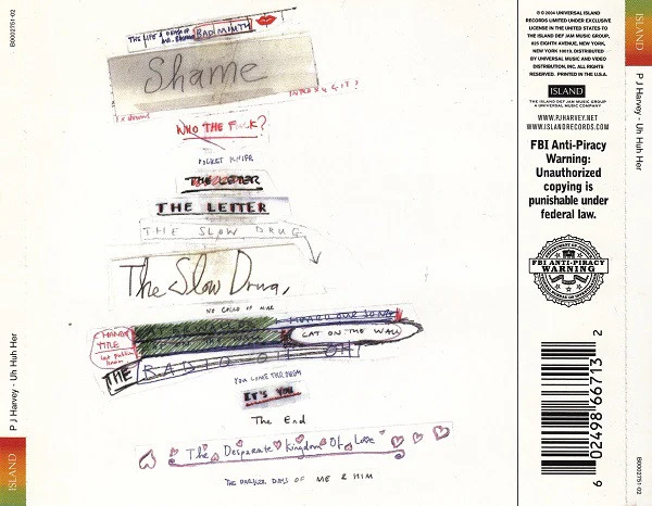 PJ Harvey - Uh Huh Her (CD, Album) - Image 2