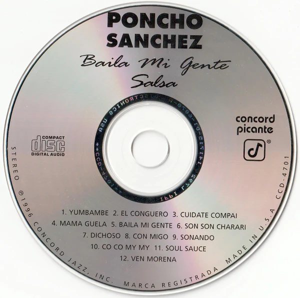 Poncho Sanchez - Baila Mi Gente - Salsa!  (CD, Album, Comp) - Image 3