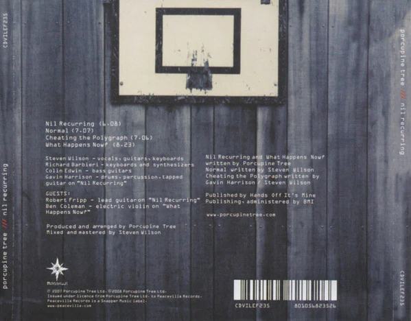 Porcupine Tree - Nil Recurring (CD, EP) - Image 3