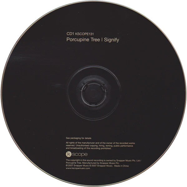 Porcupine Tree - Signify (CD, Album, RE, RM + CD + Dig) - Image 3