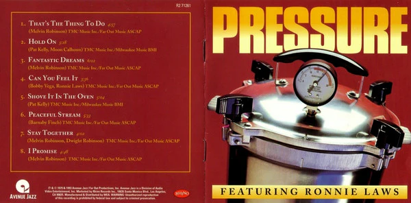Pressure (19) Featuring Ronnie Laws - Pressure (CD, Album, RE, RM) - Image 4