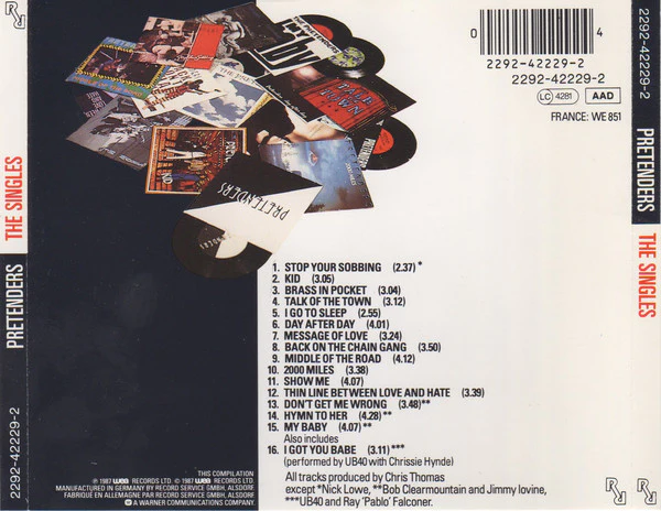 Pretenders* - The Singles (CD, Comp, RE, WME) - Image 2